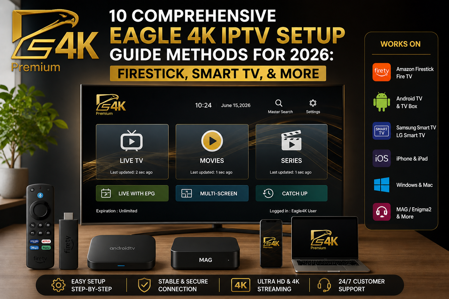 Best Internet Speed for Eagle 4K Streaming